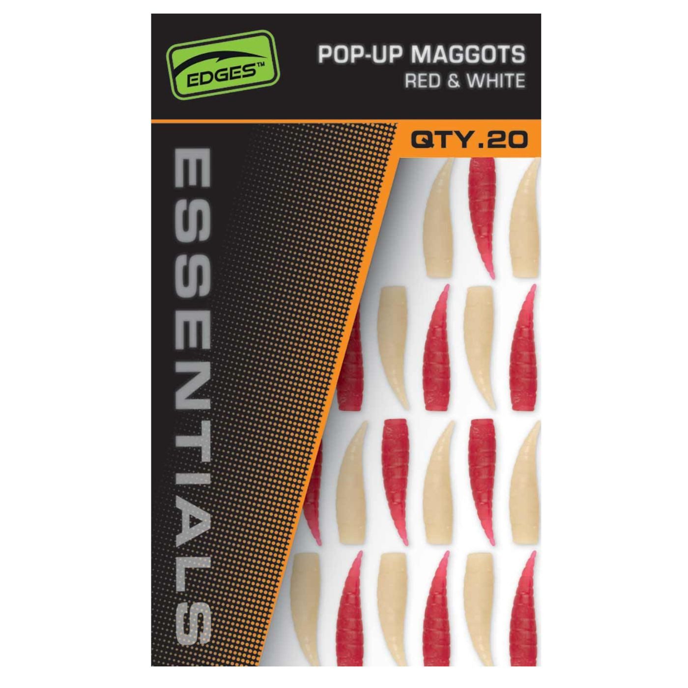 FOX International Kunstköder Fox Pop Up Maggots (10 red,10 white) - 20 Kunstmaden
