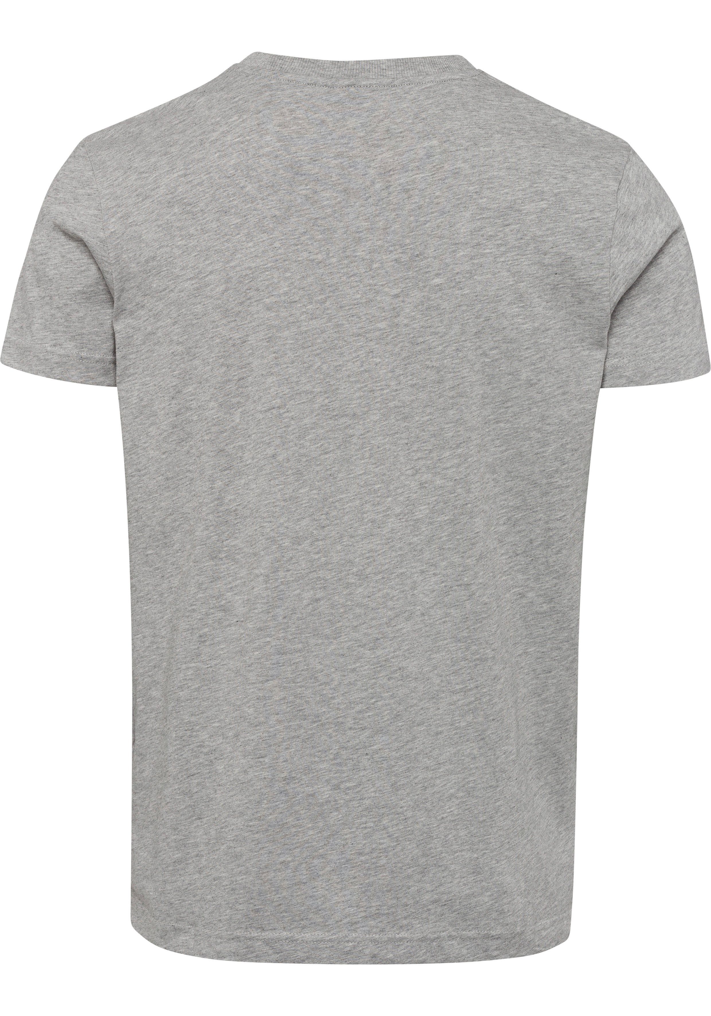 T-Shirt Adamo (1-tlg) Frontprint Jeans Joop mit mittelgrau