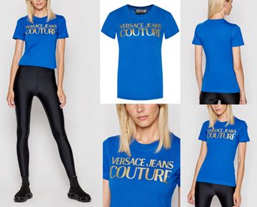 Versace T-Shirt VERSACE JEANS COUTURE CREW NECK Logo Top Cotton T-shirt Bluse Shirt M