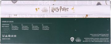 Capelli New York Socken Harry Potter Adventskalender mit 4 Paar Herrensocken