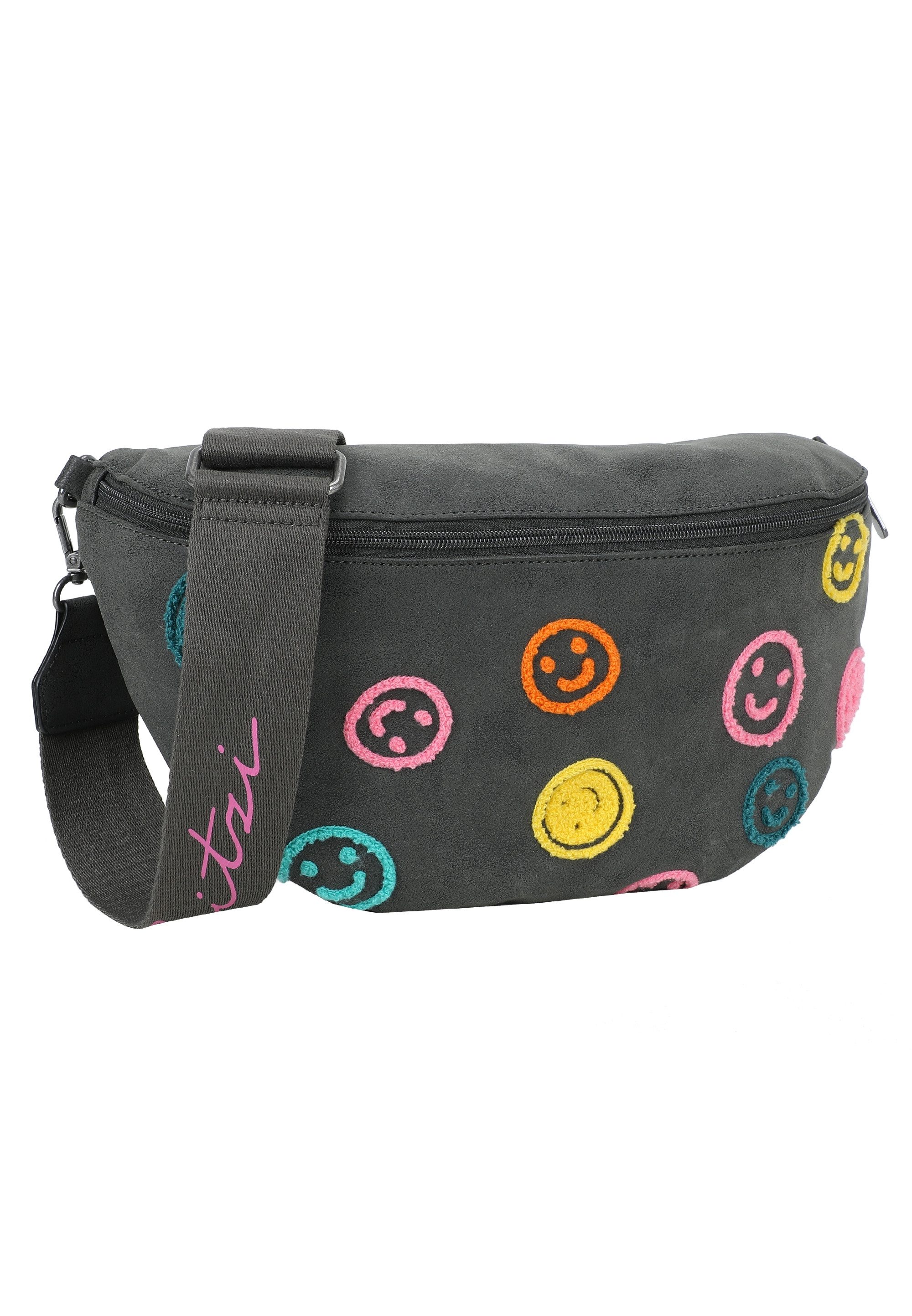 Fritzi aus Preußen Schultertasche Bum Bag Big Limited Multi Smile, mit mattem Material und Smile-Druck – Bild 2 von 4