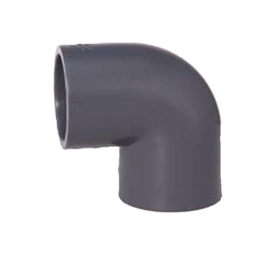 Cepex Rohrverbinder Eco PVC Winkel Ø 40 mm 90° mit Muffen PVC Klebewinkel PN10, 40mm