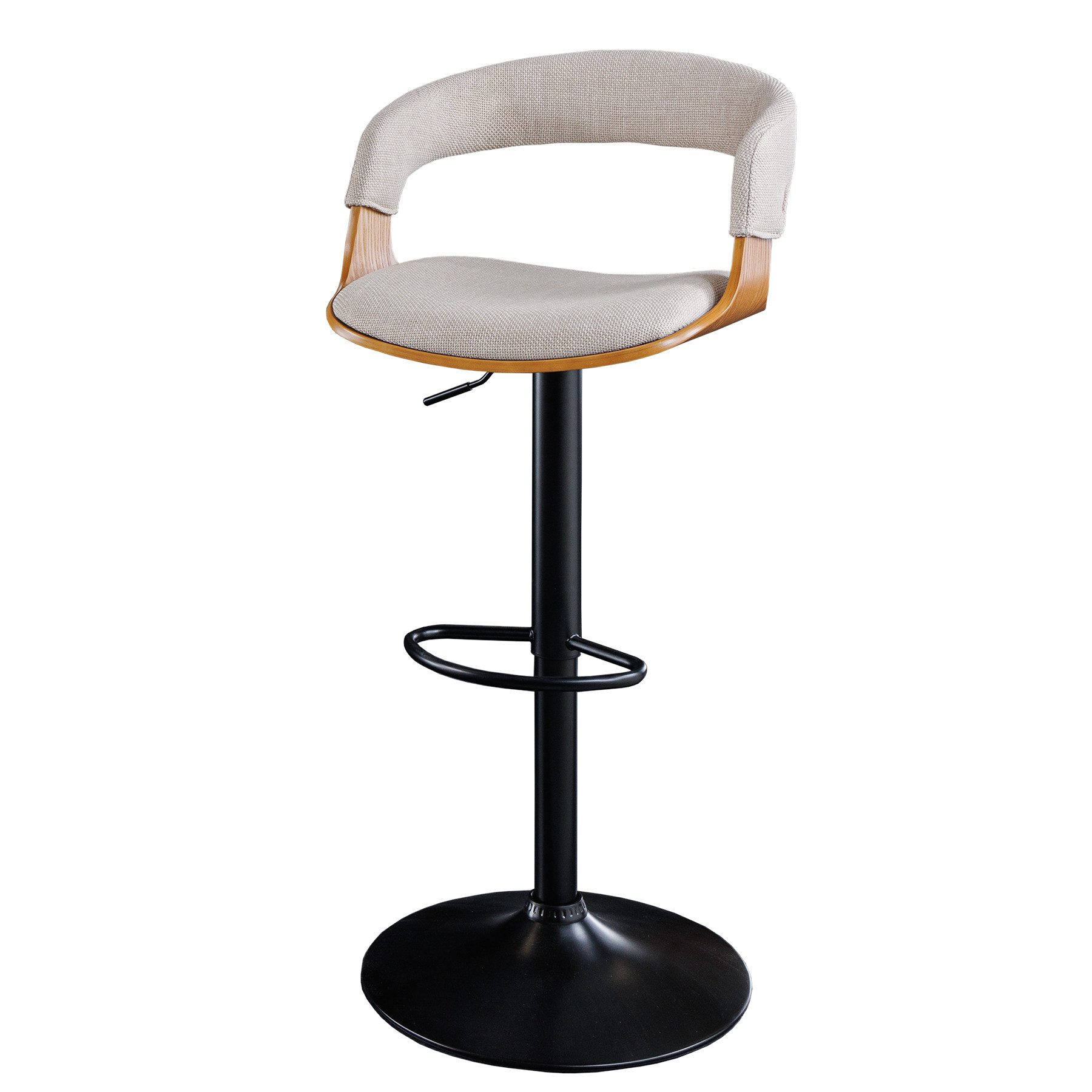 riess-ambiente Barhocker MANHATTAN beige / natur günstig online kaufen