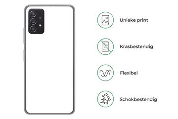 MuchoWow Handyhülle Weiß - Farben - Neutral, Phone Case, Handyhülle Samsung Galaxy A53, Silikon, Schutzhülle