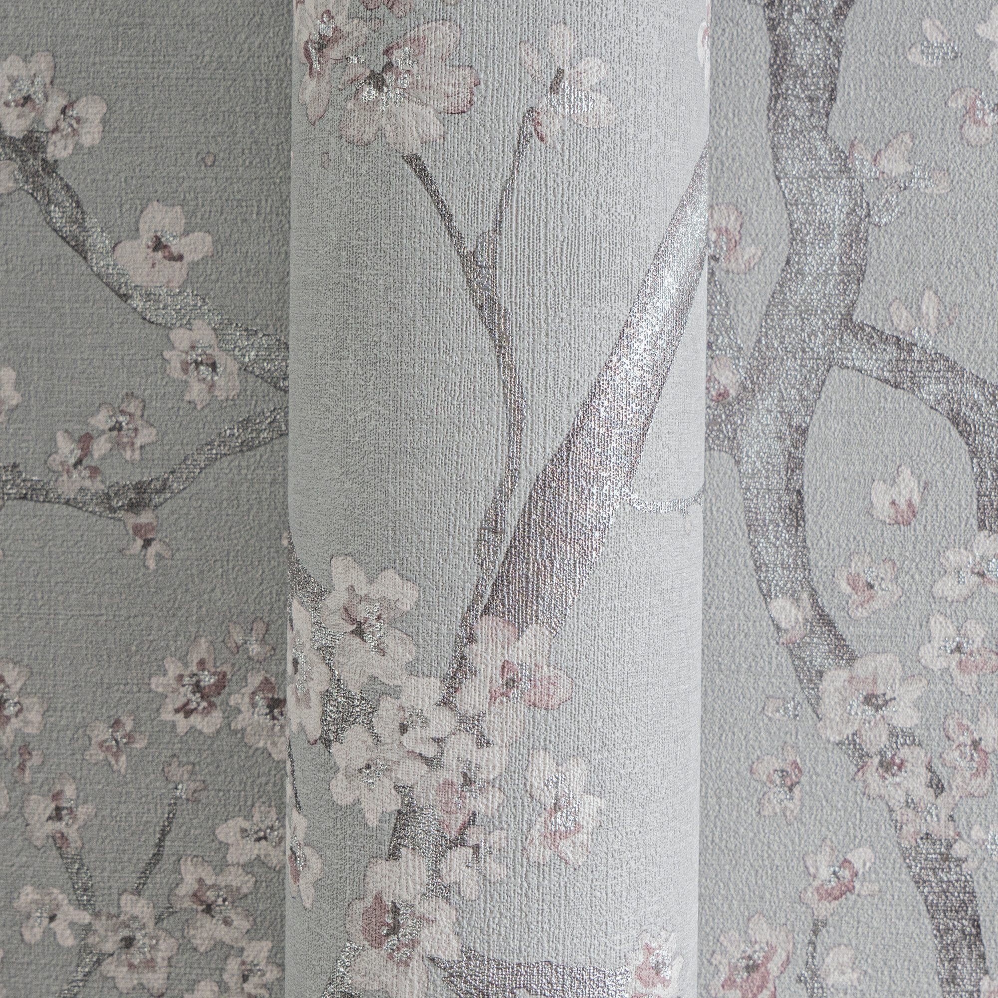 living walls Vliestapete Blütenzweigtapete bunt Kirschblütenmotiv Asiatisch, strukturiert, floral, (1 St)