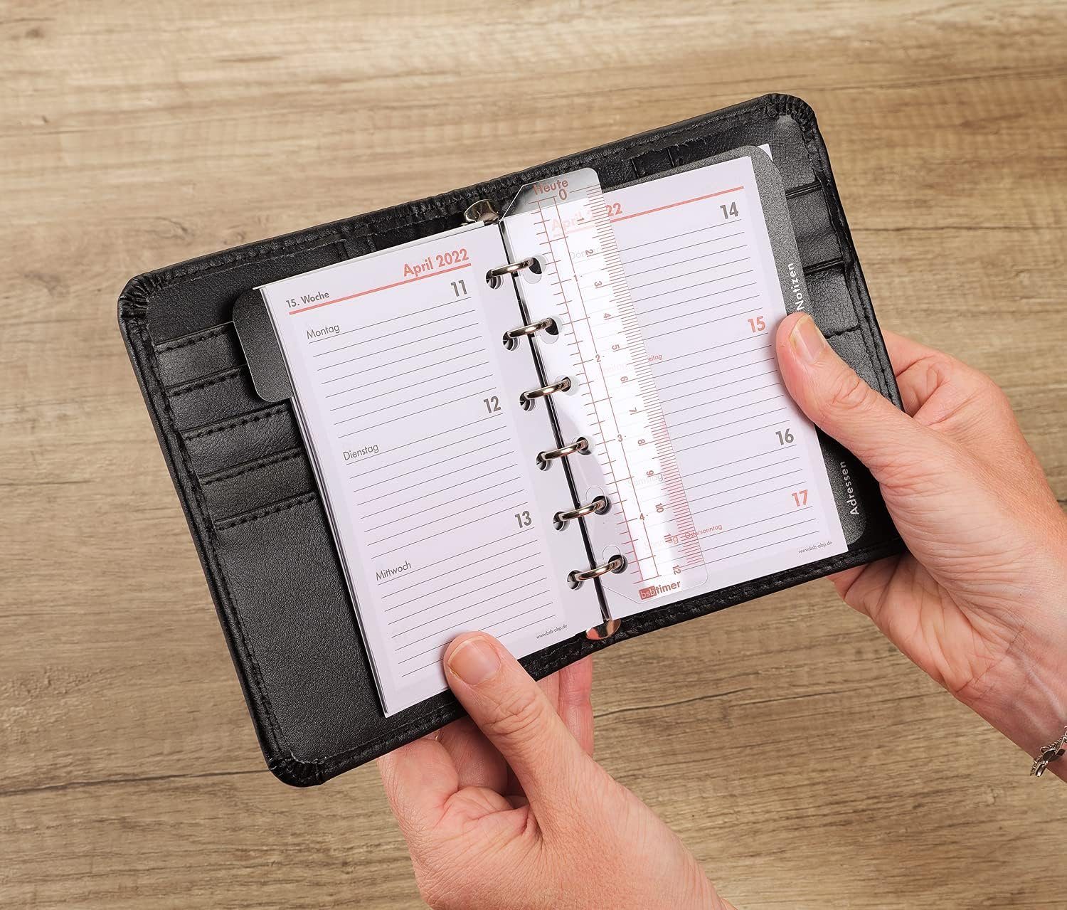 bsb-obpacher Taschenkalender Timer Lineal BSB Ersatzeinlage A7 Tagesanzeiger Planer