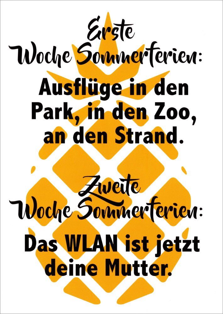Woche Park, in Postkarte "Erste Ausflüge den ..." Sommerferien: