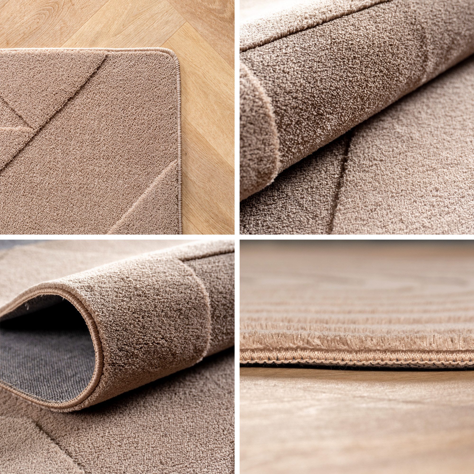 Carpettex Designteppich Unicolor - Einfarbig, Rechteckig, Höhe: 12 mm, Kurz günstig online kaufen