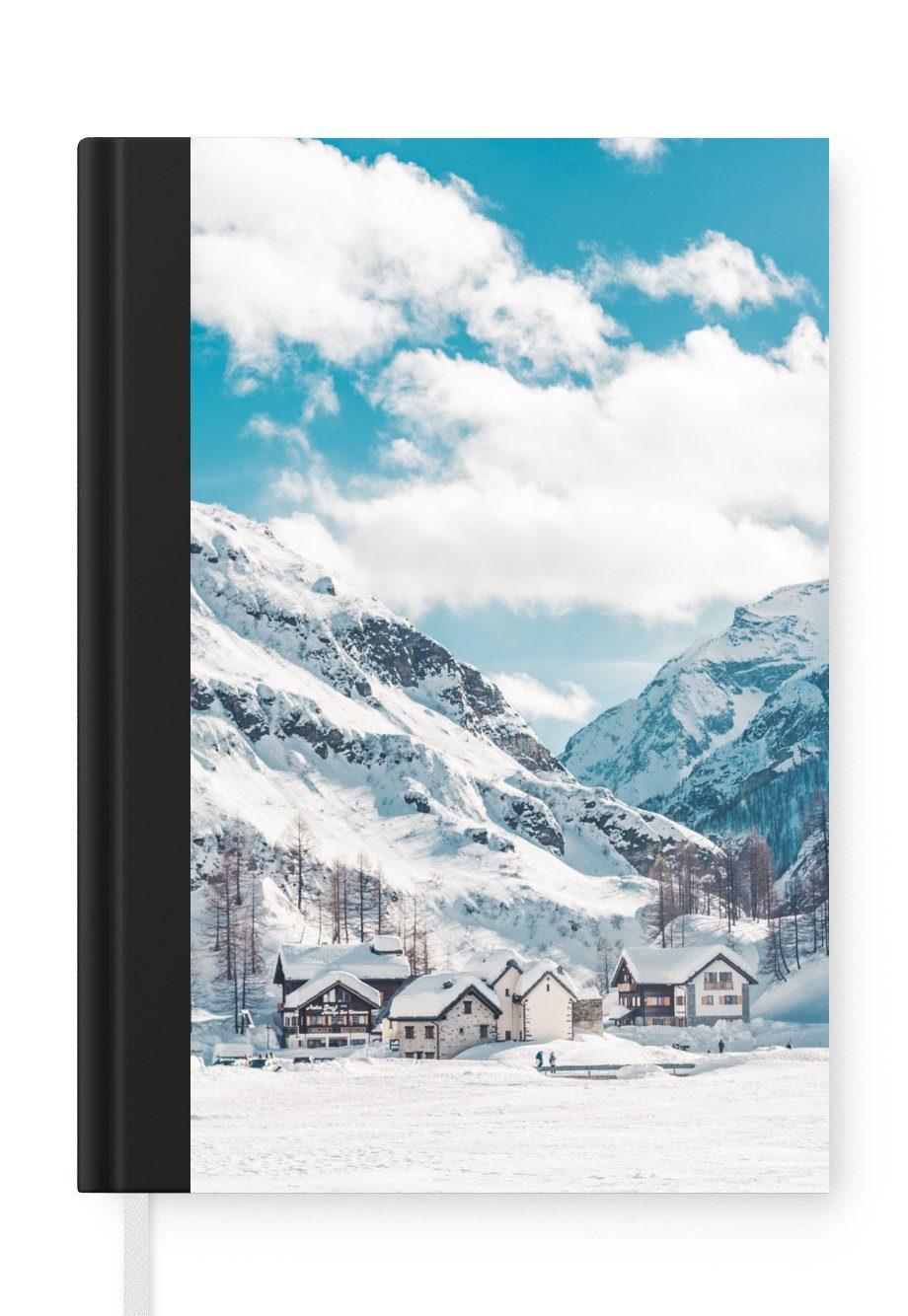 Haus Merkzettel, Himmel, MuchoWow Notizbuch Alpen - - Tagebuch, Berg Journal, 98 A5, - Seiten, Haushaltsbuch Notizheft,