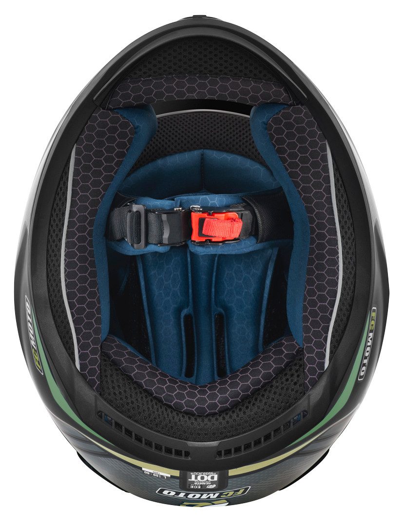 FC-Moto Motorradhelm FF114B Zeron Helm, vorbereitet für Pinlockscheibe