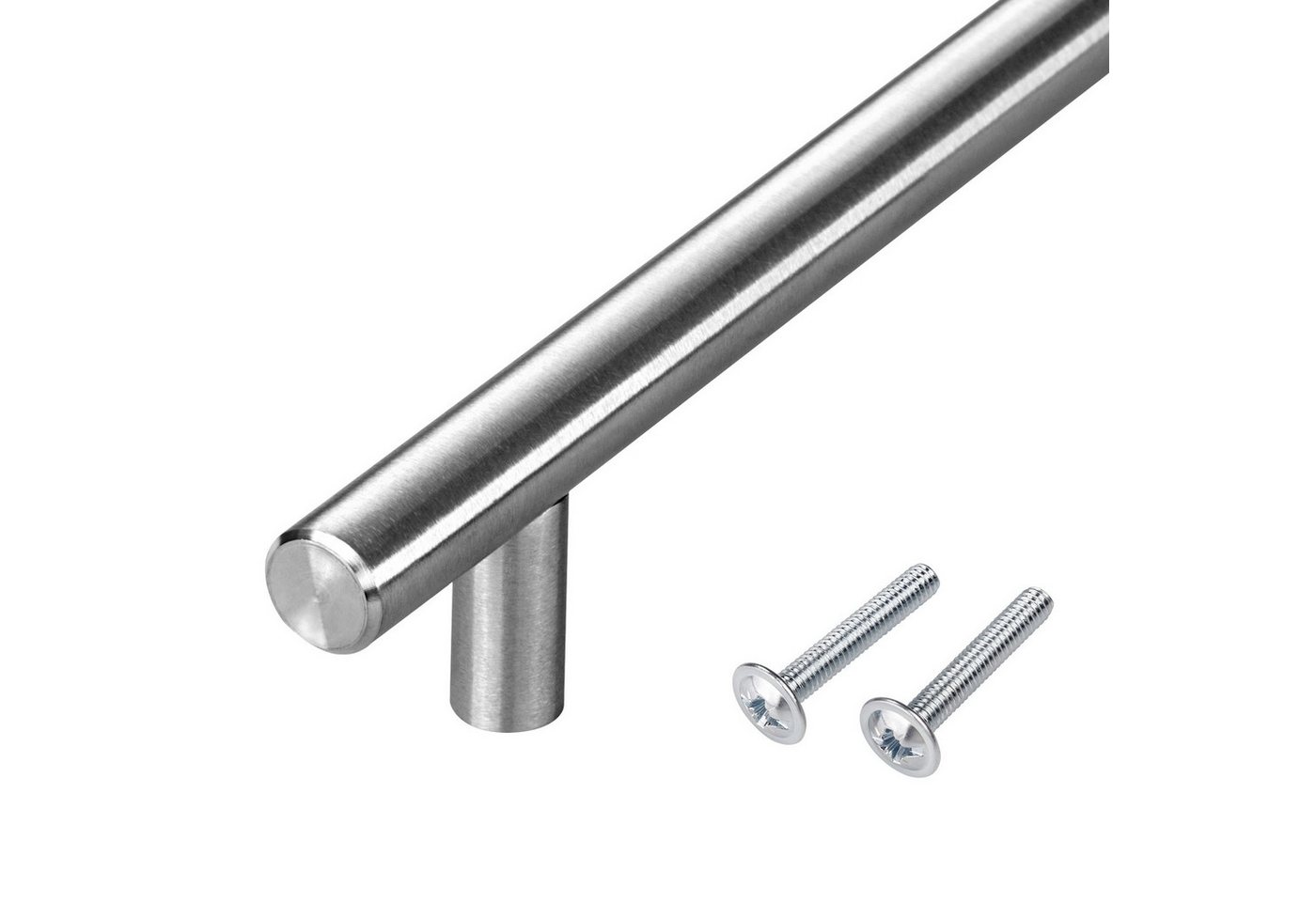 SO-TECH® Möbelgriff Relinggriff ELIDOR, Edelstahl gebürstet, inkl. Schrauben, Lochabstand 96 mm, Länge 160 mm, Höhe35 mm, Durchm. 10/8 mm