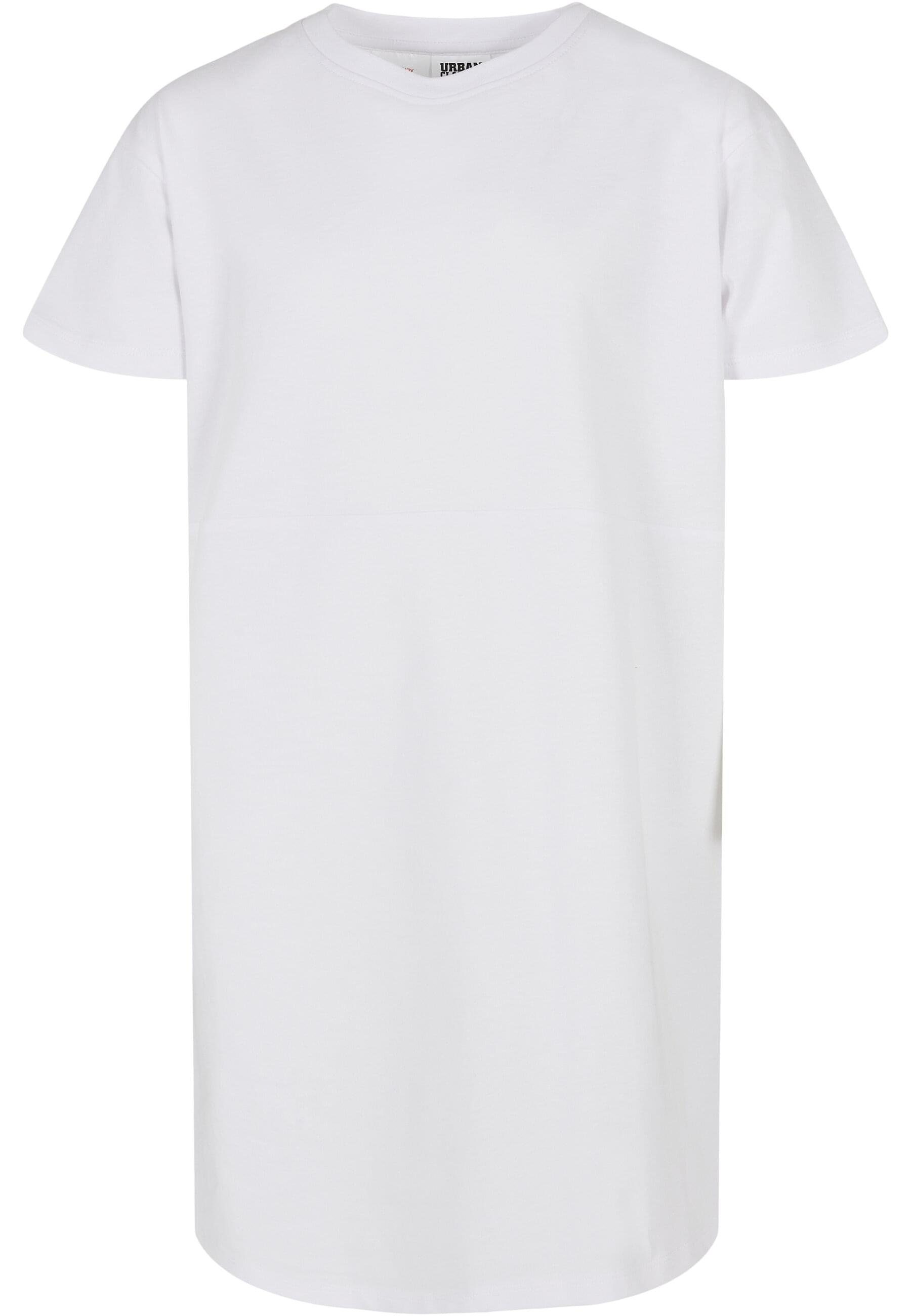 URBAN CLASSICS Jerseykleid Damen Girls white Oversized Organic Dress Tee (1-tlg)