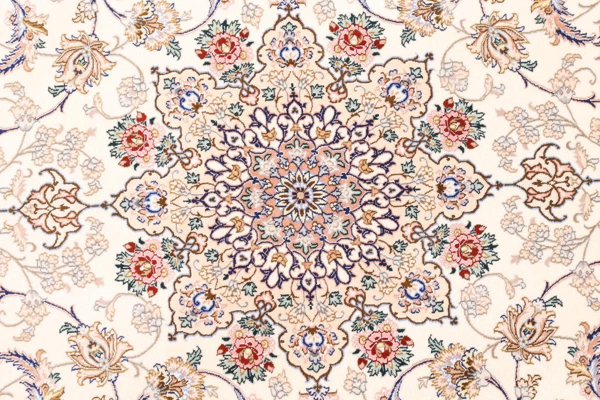 Nain Orientteppich, Handgeknüpfter Orientteppich 6 Seidenkette rechteckig, Höhe: Trading, mm 157x245 Isfahan