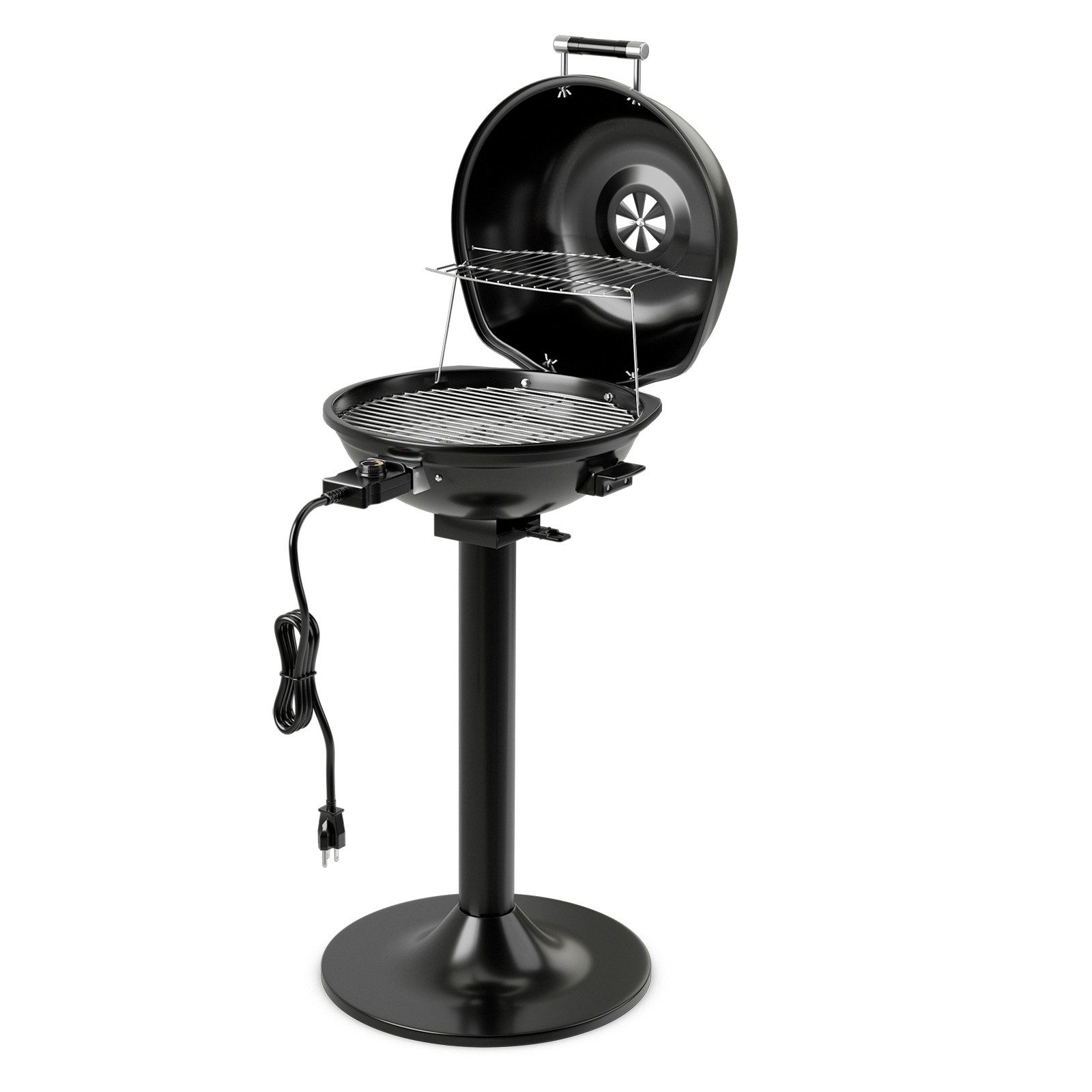 COSTWAY Elektrogrill, 1600 W, 1600W, 2-Zonen Grillplatte, 93-219°C verstellbar