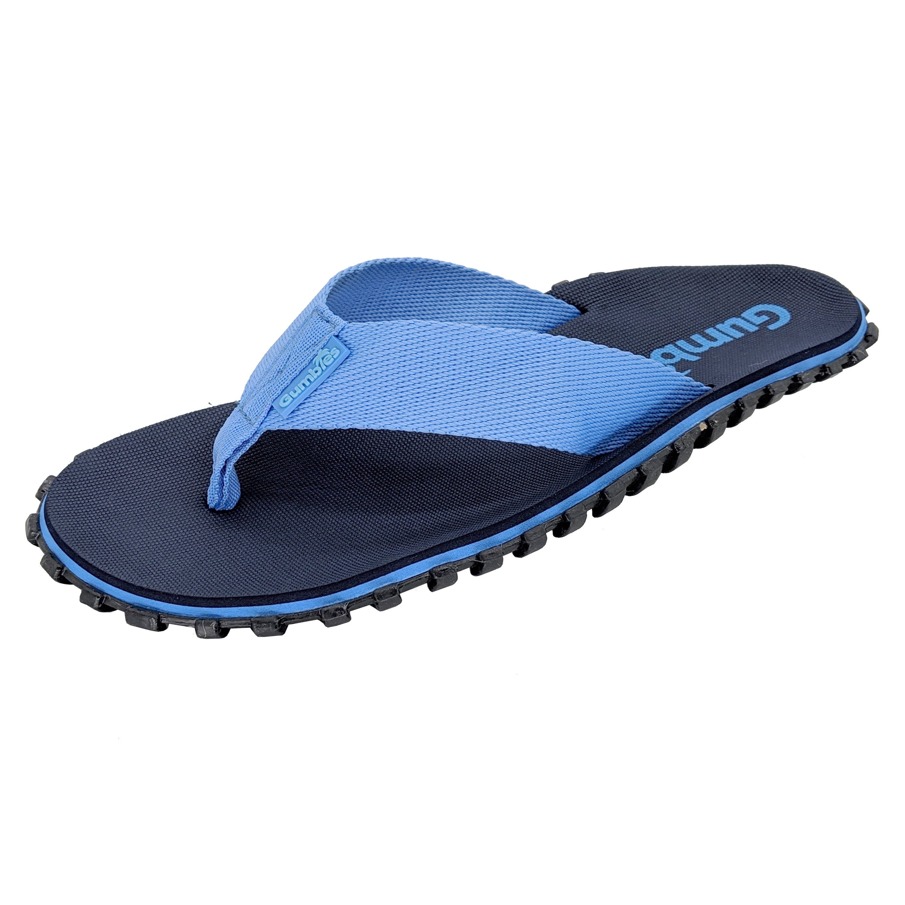 Gumbies Duckbills in Navy/Light Blue T-Strap-Zehentrenner Hergestellt aus recycelten Materialien