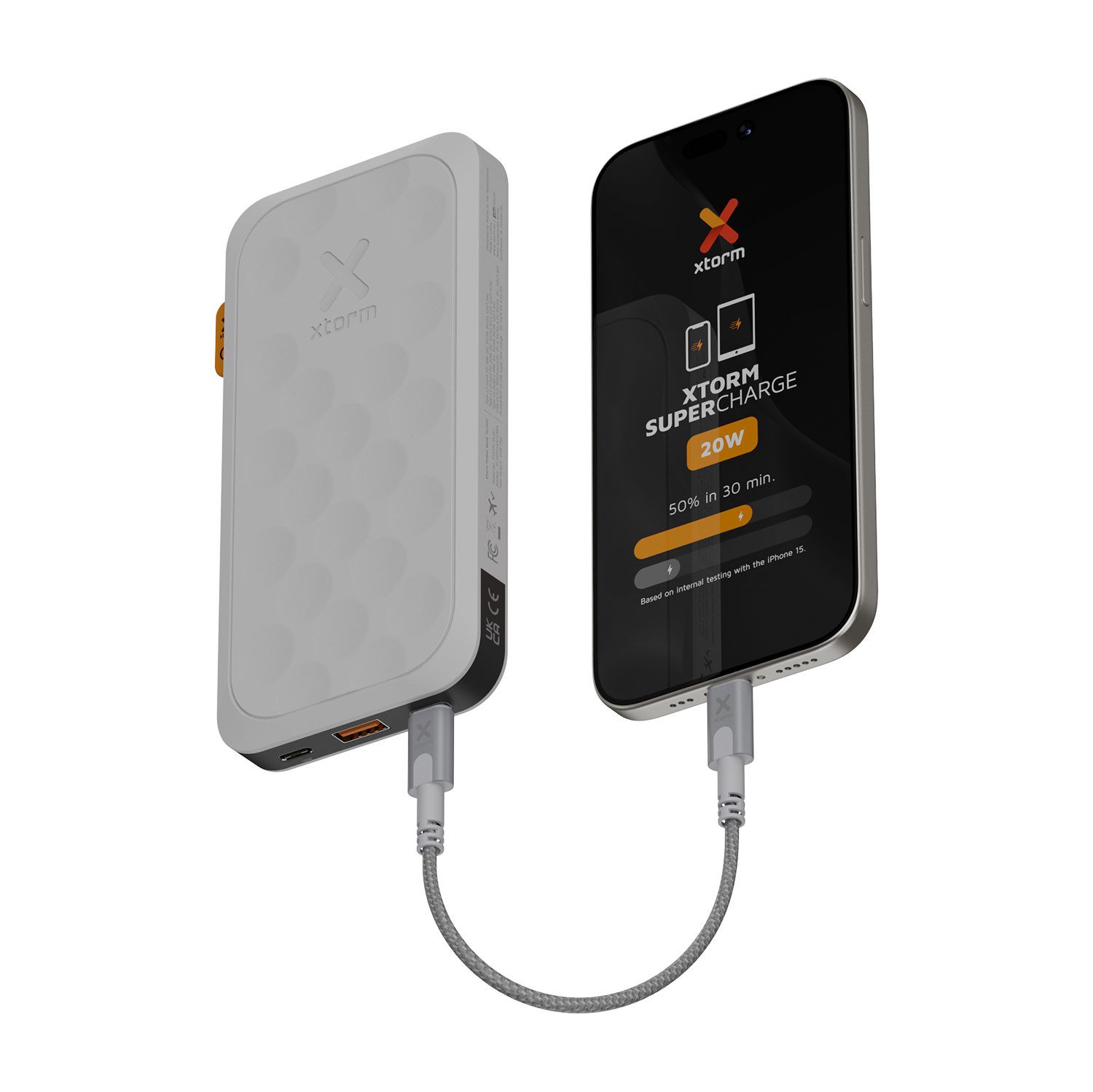 Xtorm 20W Fuel Serie 5 Powerbank Powerbank (Ausgangsspannung: 5 V / 9 V / 12 V (USB Power Delivery), maximale Leistung 20 W V, 1 St), Schnellladefunktion, lädt 3 Geräte gleichzeitig