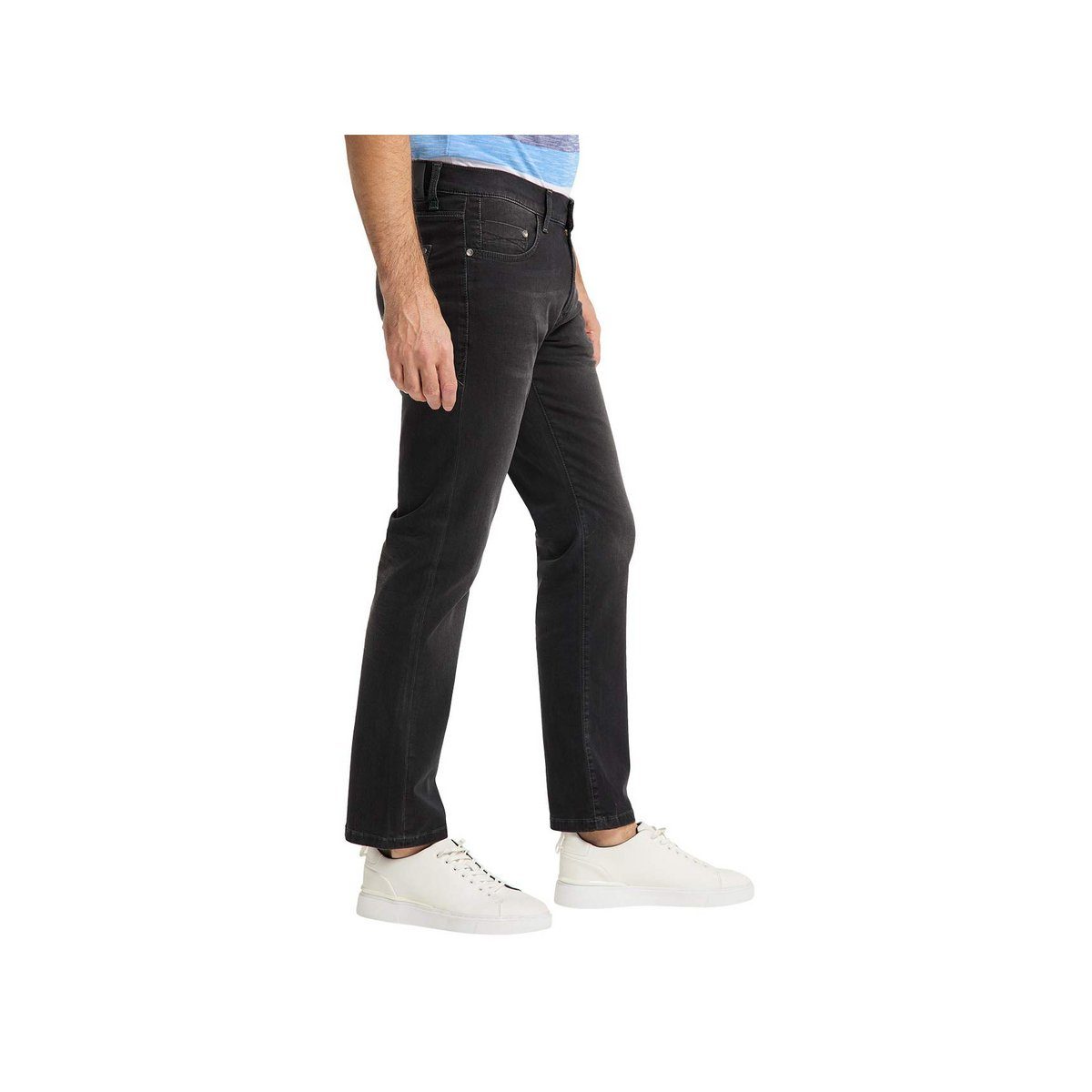 (1-tlg) Jeans Authentic Pioneer schwarz 5-Pocket-Jeans