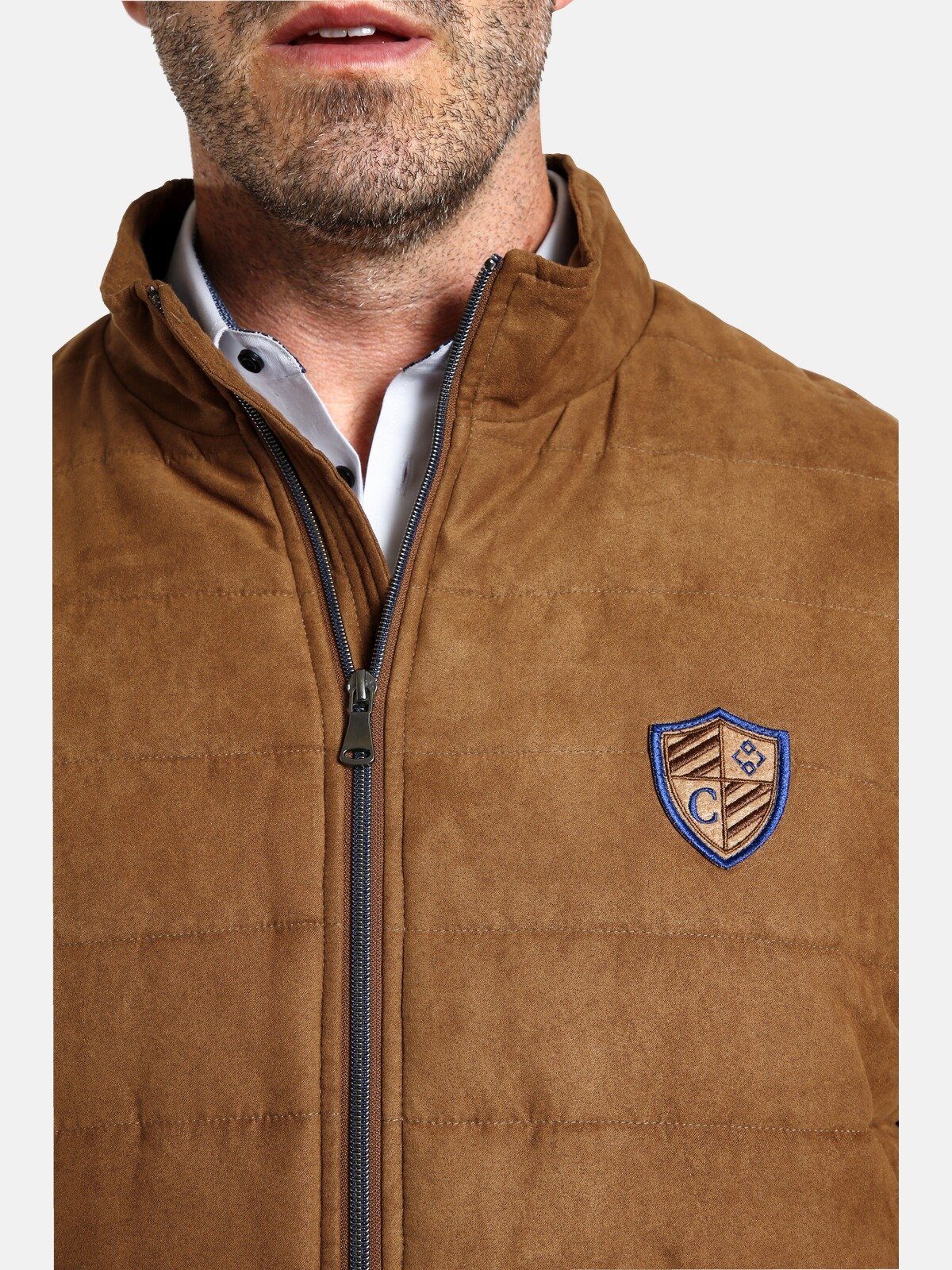 braun in LAWRENCE Veloursleder-Optik Blouson SIR Colby Charles