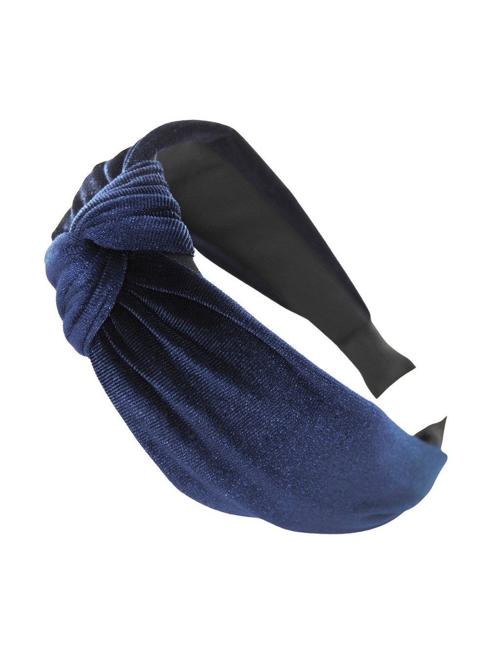 axy Haarreif Breiter Haarreif aus Samt mit Knoten, Vintage Damen Haareifen Haarband