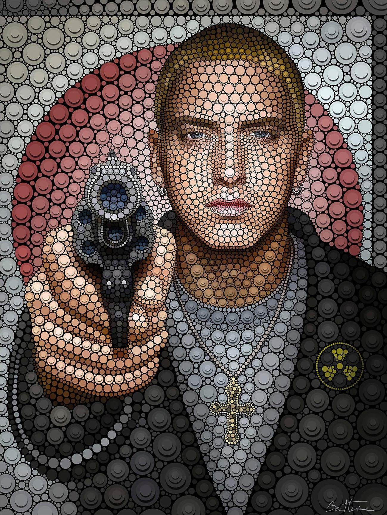 Wandbild, Bild, Poster, Wall-Art Wandposter Poster Eminem,