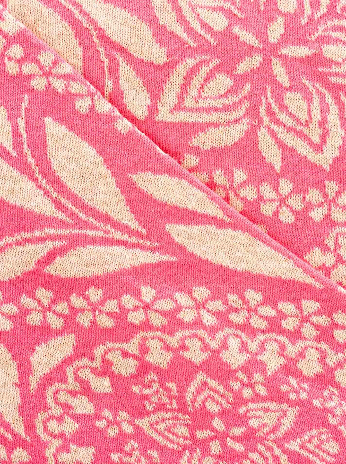 Zwillingsherz Dreieckstuch "Paisley Blätter", blumiges Muster, tolles Accessoire, vielseitig tragbar