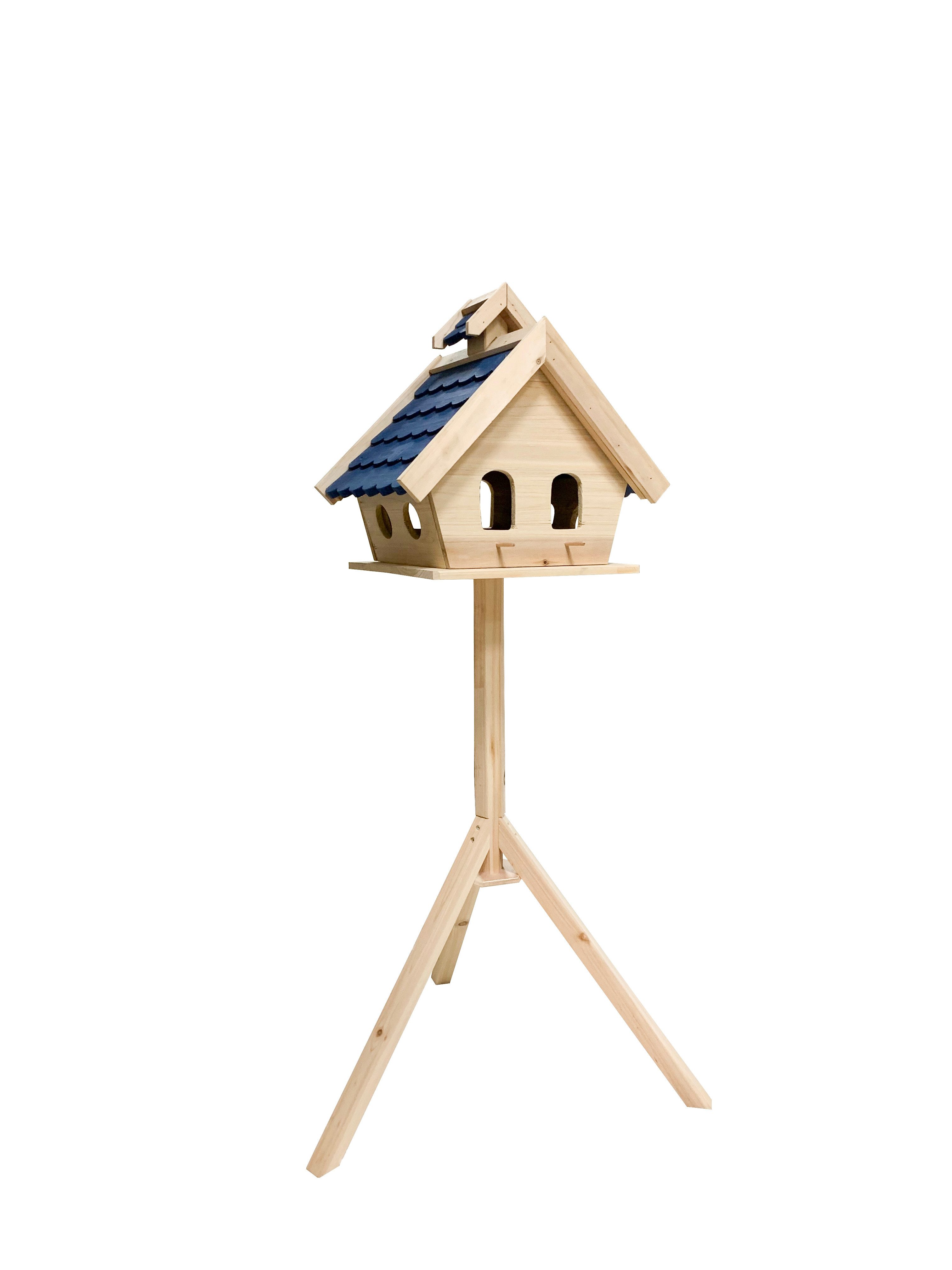 MYPETS Vogelhaus SÜDTIROL mit Ständer Vogelfutterhaus Futterhaus Vogel Haus