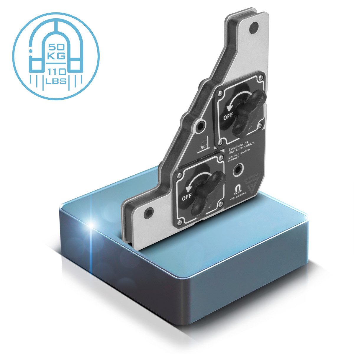 STAHLWERK Elektrowerkzeug-Set Zweifachschaltmagnet, Flexibler 90 Grad Schweiß