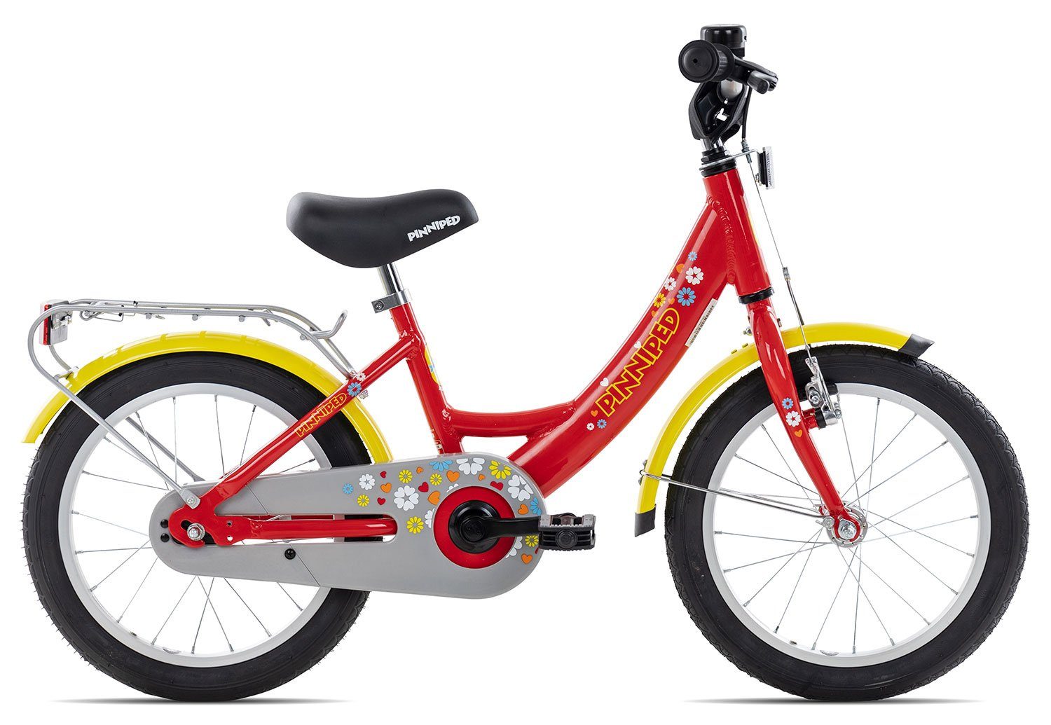 Pinniped Kinderfahrrad bis 18 Schaltwerk, Bremsnabe 1 Kid Gang Kinderrad 16, rot/orange 12 Zoll red Mädchen Junge