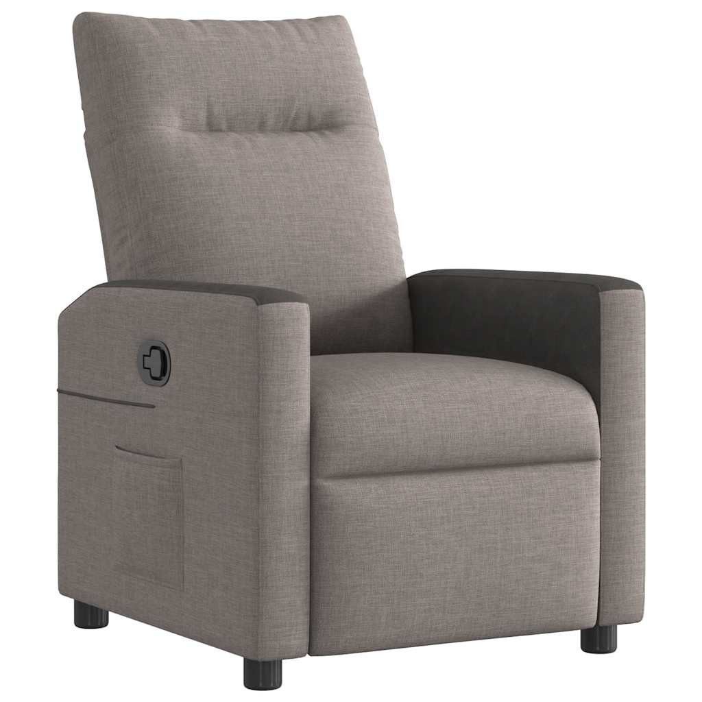 vidaXL Sessel Relaxsessel Taupe Stoff (1-St)