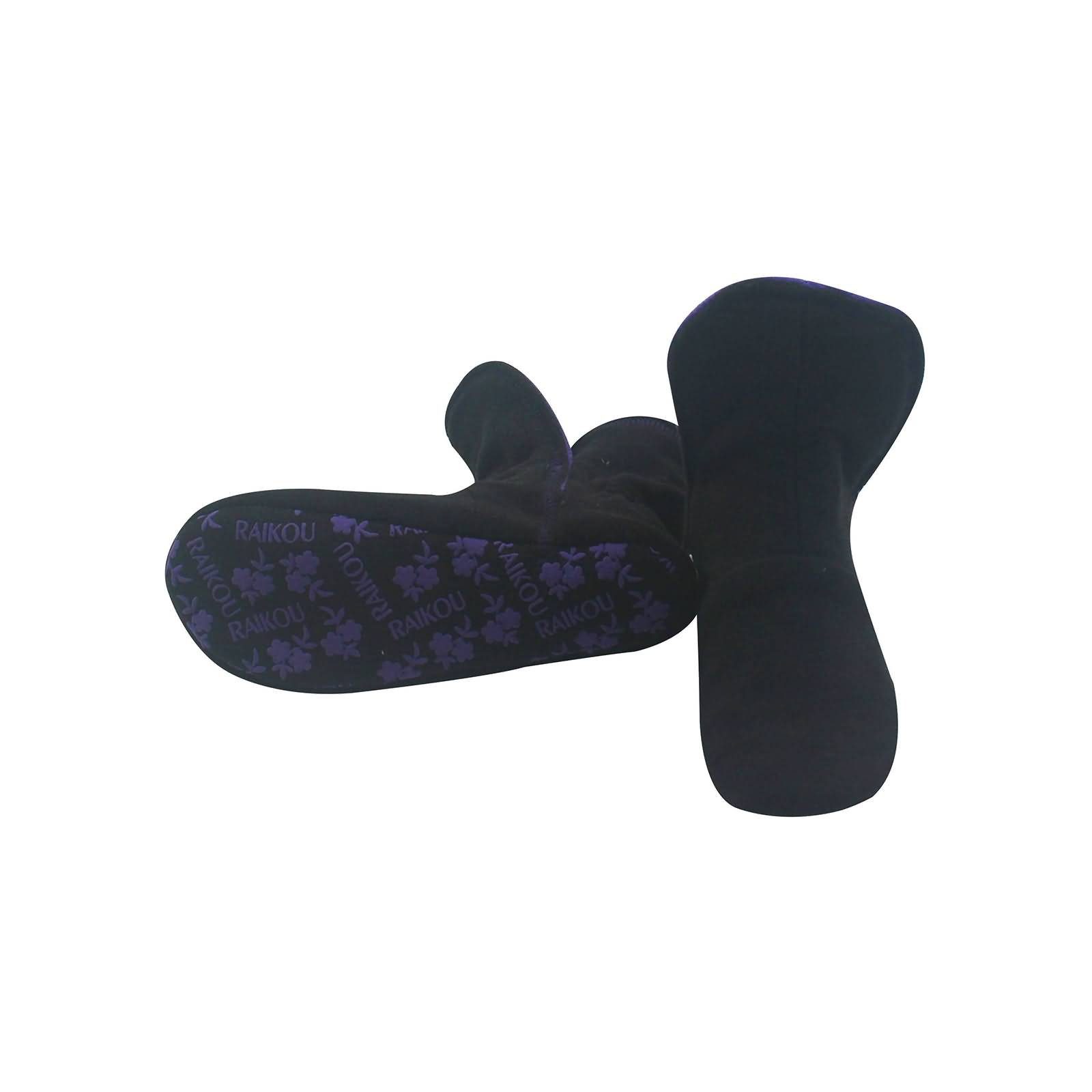 RAIKOU Hausstiefel Hüttenschuhe Stoppersocken für Damen Herren und Kinder  Hausschuh (aus Miro Fleece Super Flauschige) mit ABS und Rutschfester Sohle