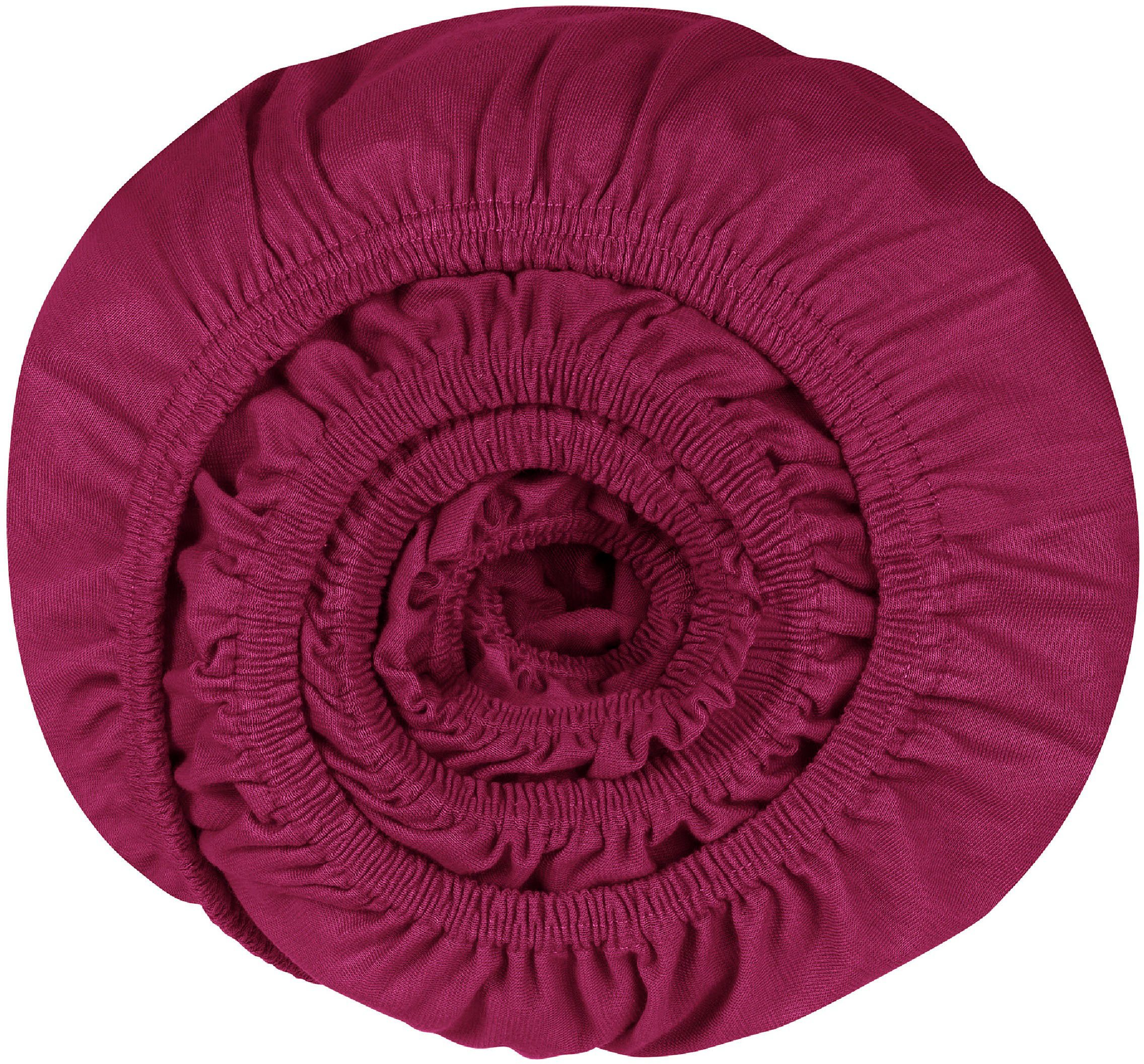 Schiesser Spannbettlaken Elli, Jersey-Elasthan, Gummizug: rundum, (1 Stück), für hohe Matratzen und Boxspringbetten, MADE IN GREEN by OEKO-TEX®