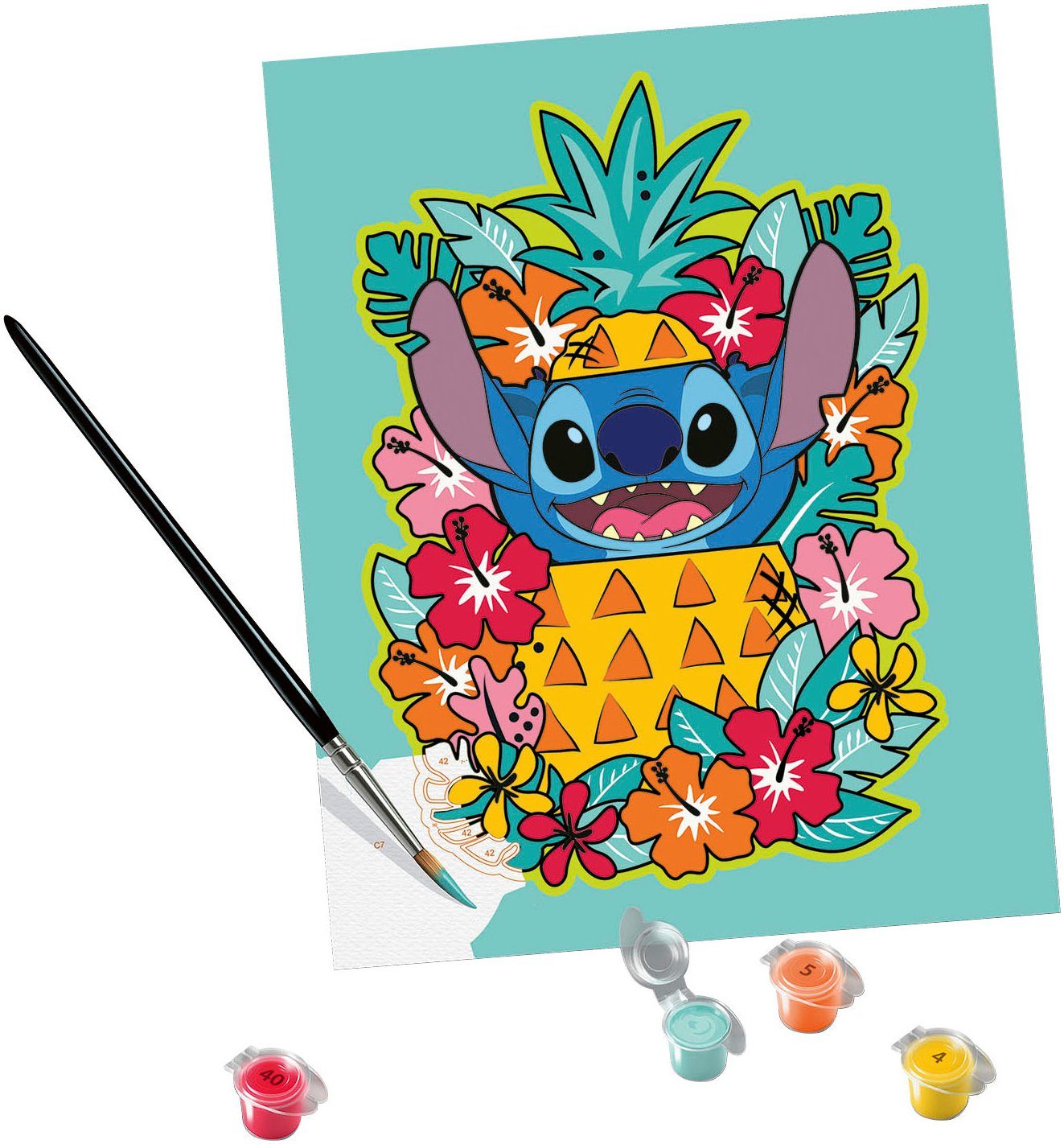 Ravensburger Malen nach Zahlen Disney Stitch, Made in Europe
