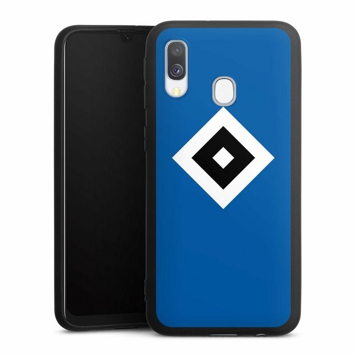 DeinDesign Handyhülle Hamburger SV Logo HSV HSV Blau Samsung Galaxy A40 Silikon Hülle Premium Case Handy Schutzhülle