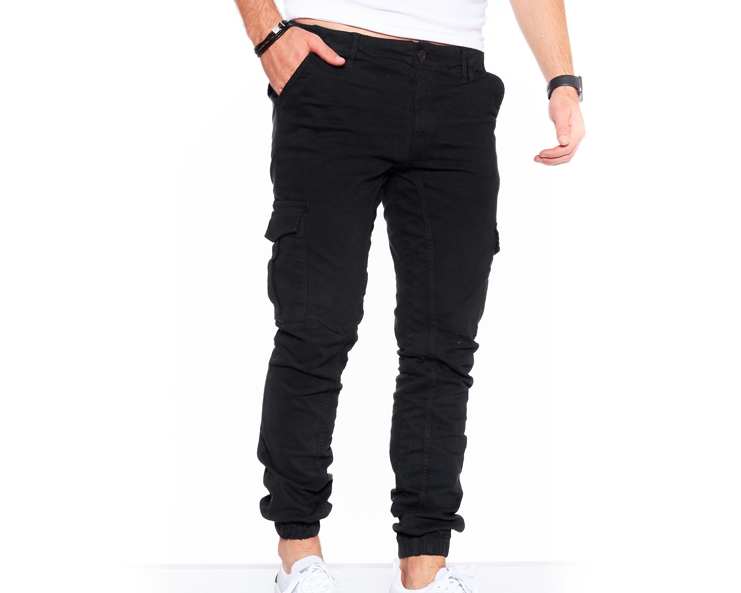 Styleko Chinohose Slim fit Cargohose Herren Cargohose männer Cargohose für Herren Jogger