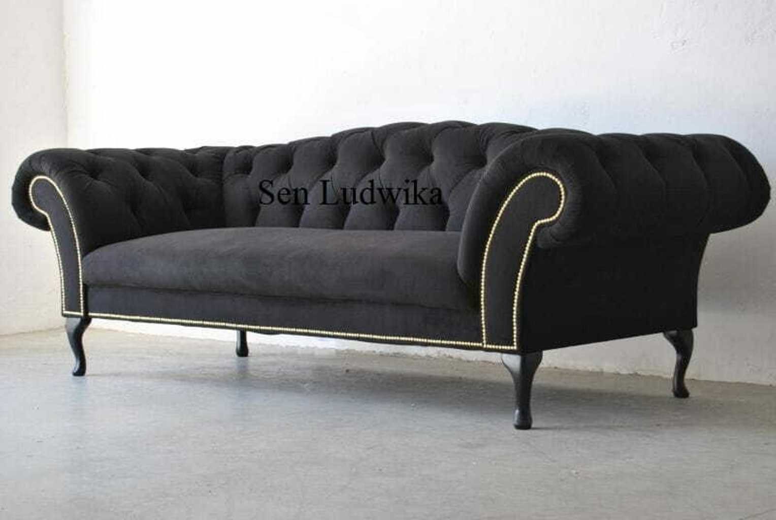 Design Sitzer Stoff Chesterfield-Sofa, Couch JVmoebel Polster 3+1 Sofagarnitur Chesterfield Sofas