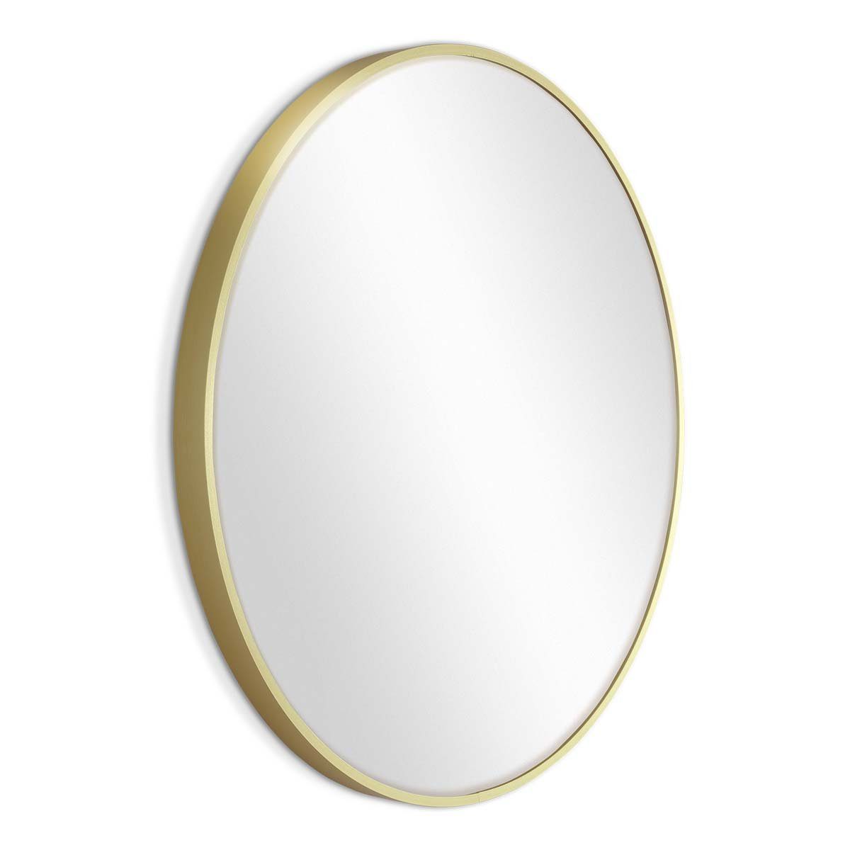 PHOTOLINI Spiegel rund mit Metallrahmen, eleganter Wandspiegel, schmaler Rahmen. Reduzierter Preis € 29,99. Unverbindliche Preisempfehlung € 57,49