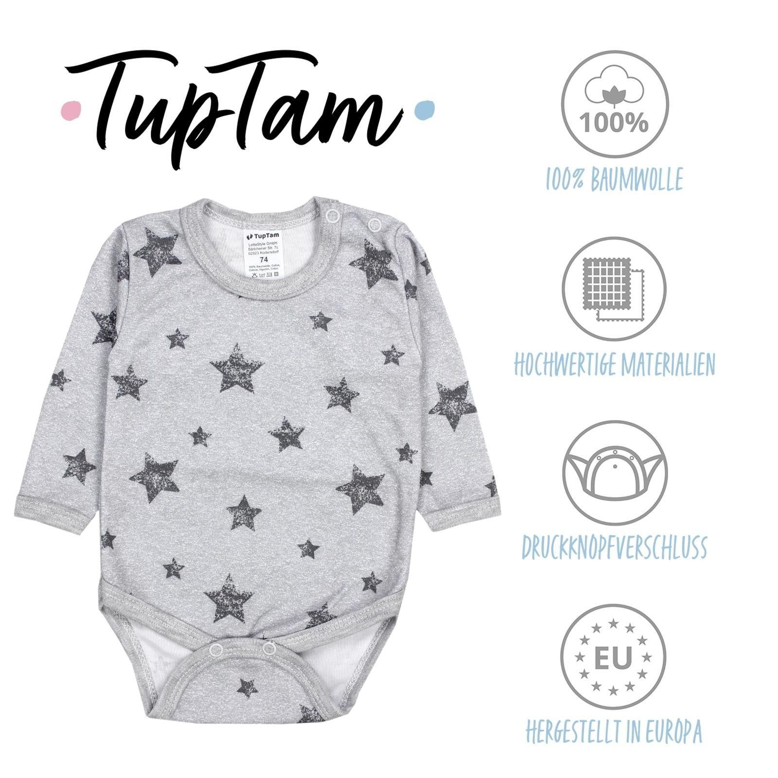 TupTam Langarmbody TupTam Jungen Baby Body Langarm Unifarben 5er Pack