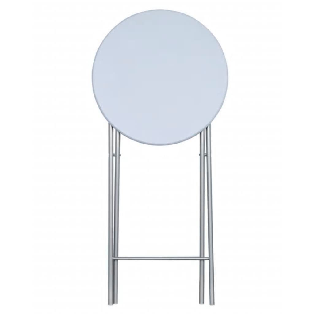 vidaXL Klapptisch Stehtische 4 Stk. mit MDF Tischplatte Weiß (4-St)
