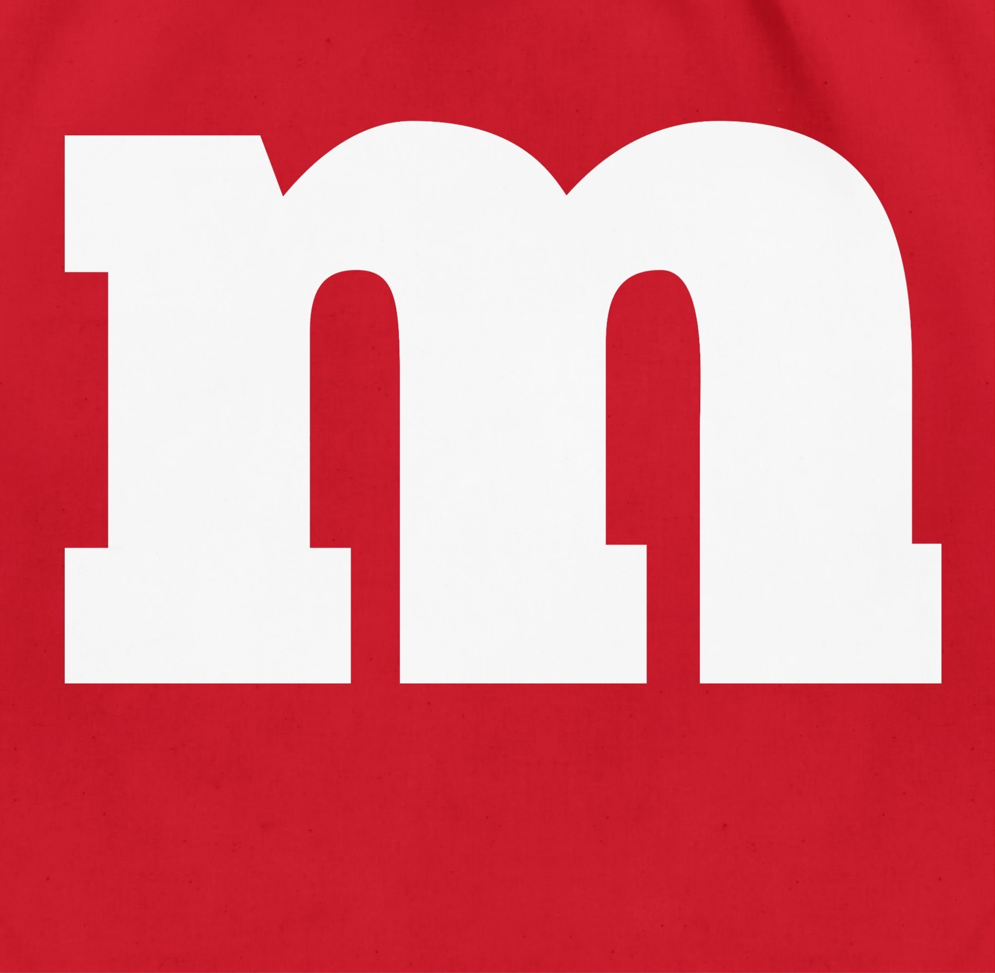 Shirtracer Turnbeutel M Aufdruck Karneval I M&M Schokolinse I MM Fastnacht günstig online kaufen