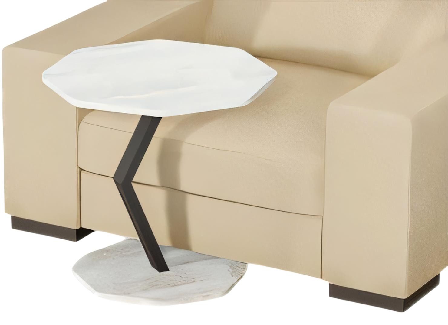 JVmoebel Beistelltisch Moderner Beistelltisch aus Holz in elegantem Weiß (1-St), Made in Europe