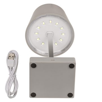 HAC24 LED Nachttischlampe 2x Tischleuchte mit Touchfunktion Nachttischlampe Schreibtischlampe, LED fest integriert, Warmweiß, Aufladbar, Schwarz, Dimmbar