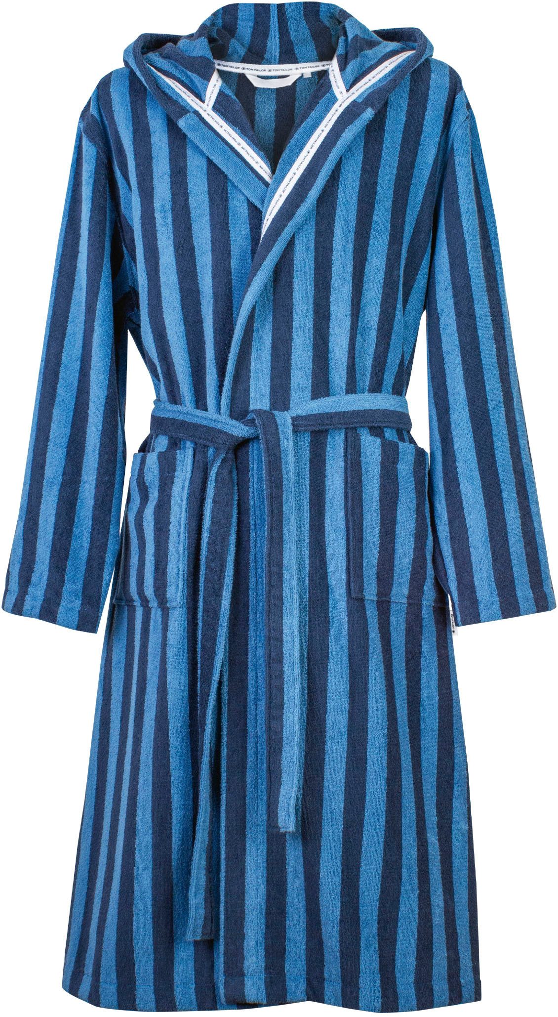 TOM TAILOR HOME Bademantel Bademantel CLASSIC BATH, Langform, Frottier, Kap günstig online kaufen