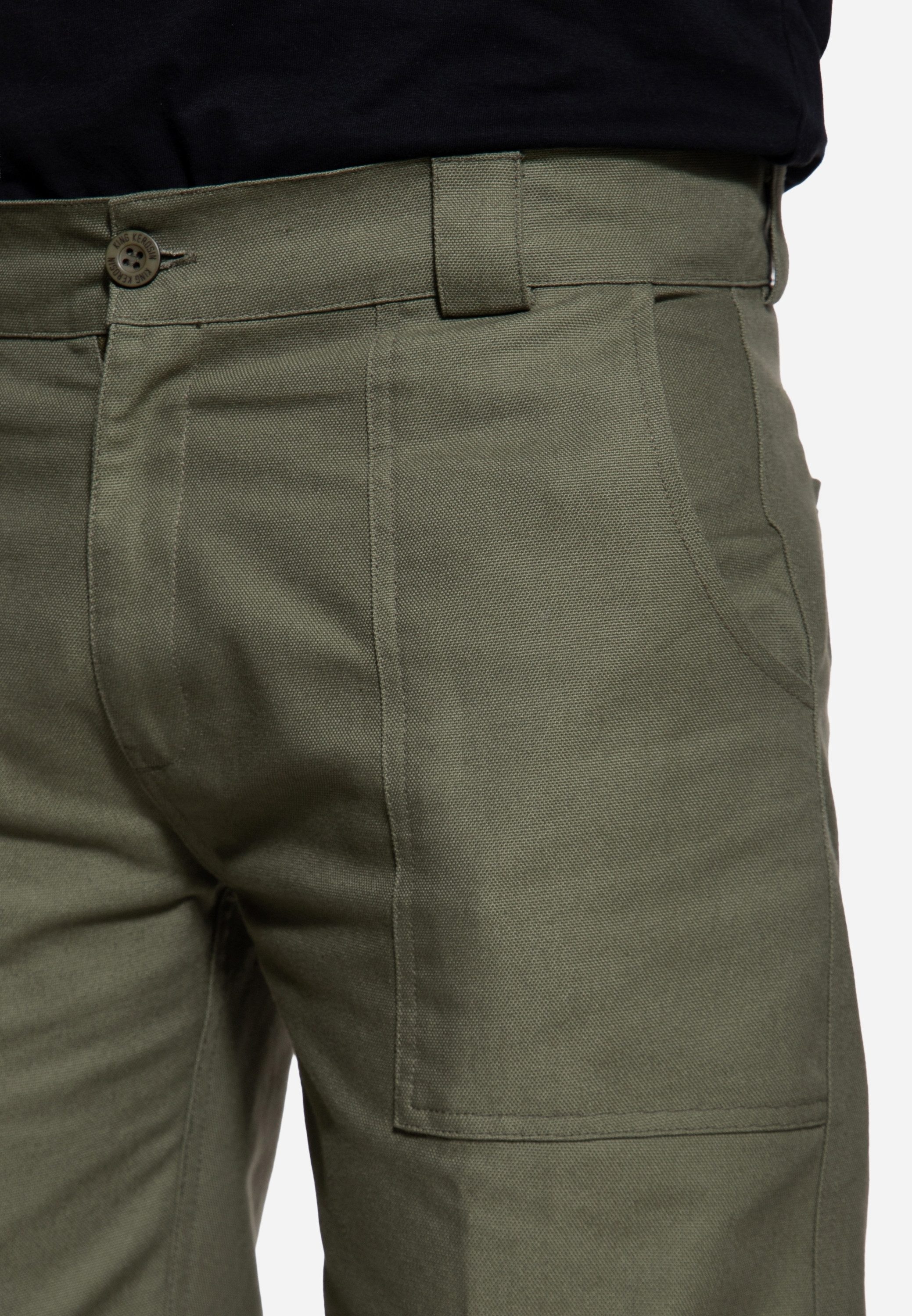 KingKerosin Chinohose aus robustem Canvas