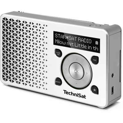 TechniSat DIGITRADIO 1 DAB+ Radio weiß/silber Digitalradio (DAB)