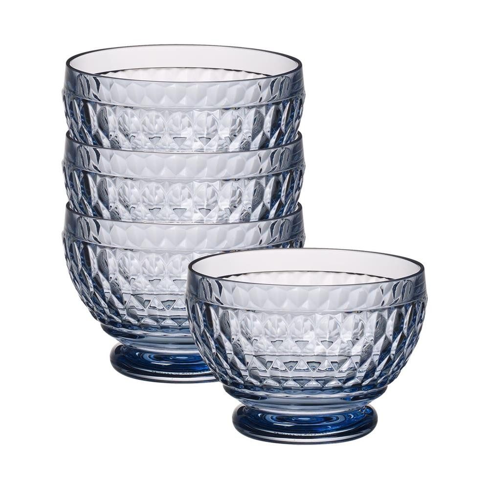 Villeroy & Boch Schale Boston Coloured Dessertschalen ø 11,7 cm 4er Set, Glas, (4 Schalen, 4-tlg)