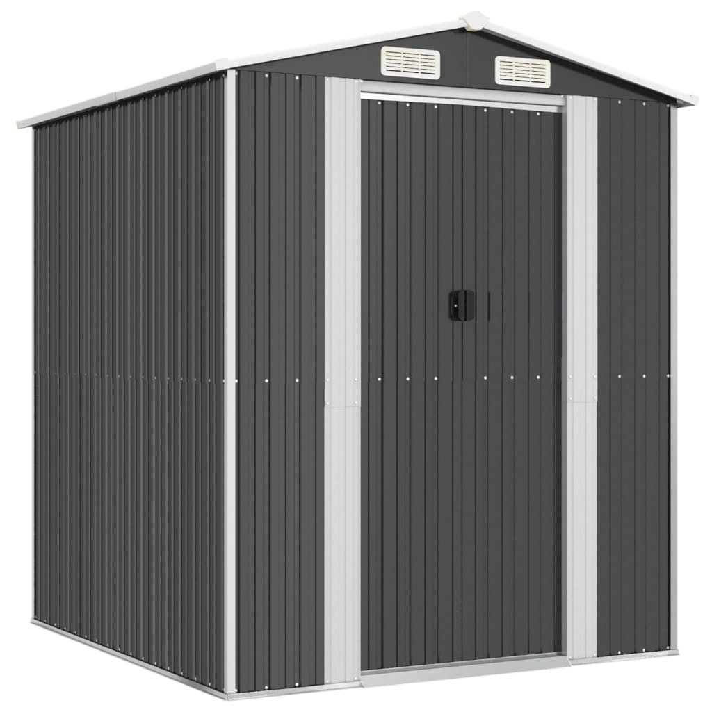 vidaXL Garten-Geräteschrank Anthrazit - 192 x 191 x 223 cm Geräteschuppen Anthrazit 192x191x223 cm