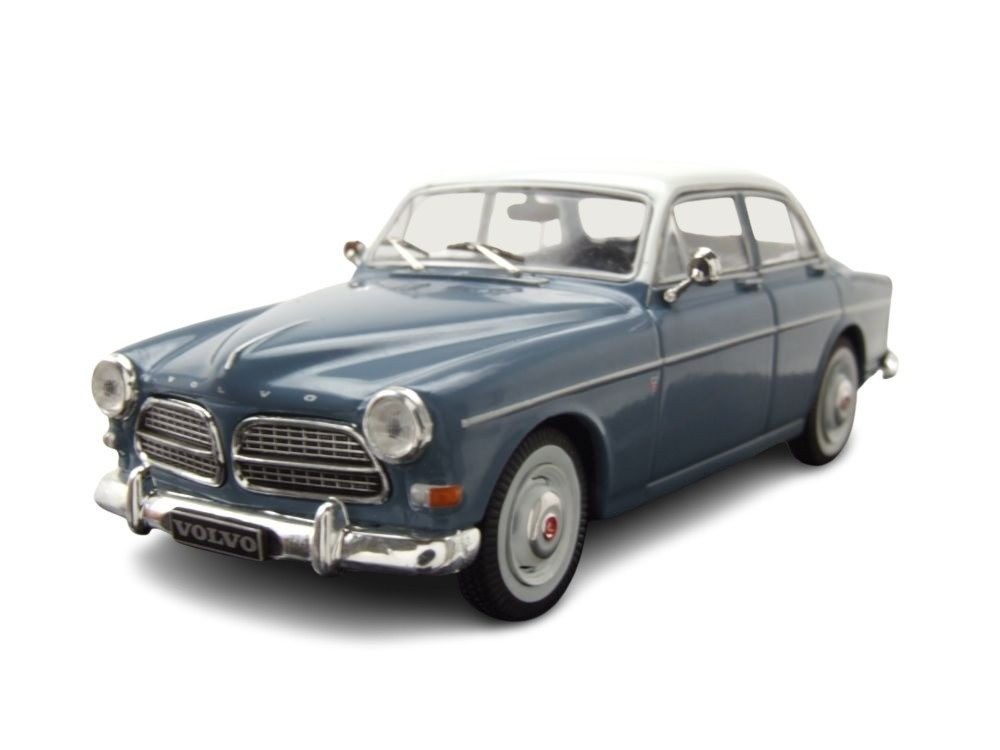 ixo Models Modellauto Volvo 121 Amazon 1966 grau weiß, Maßstab 1:43