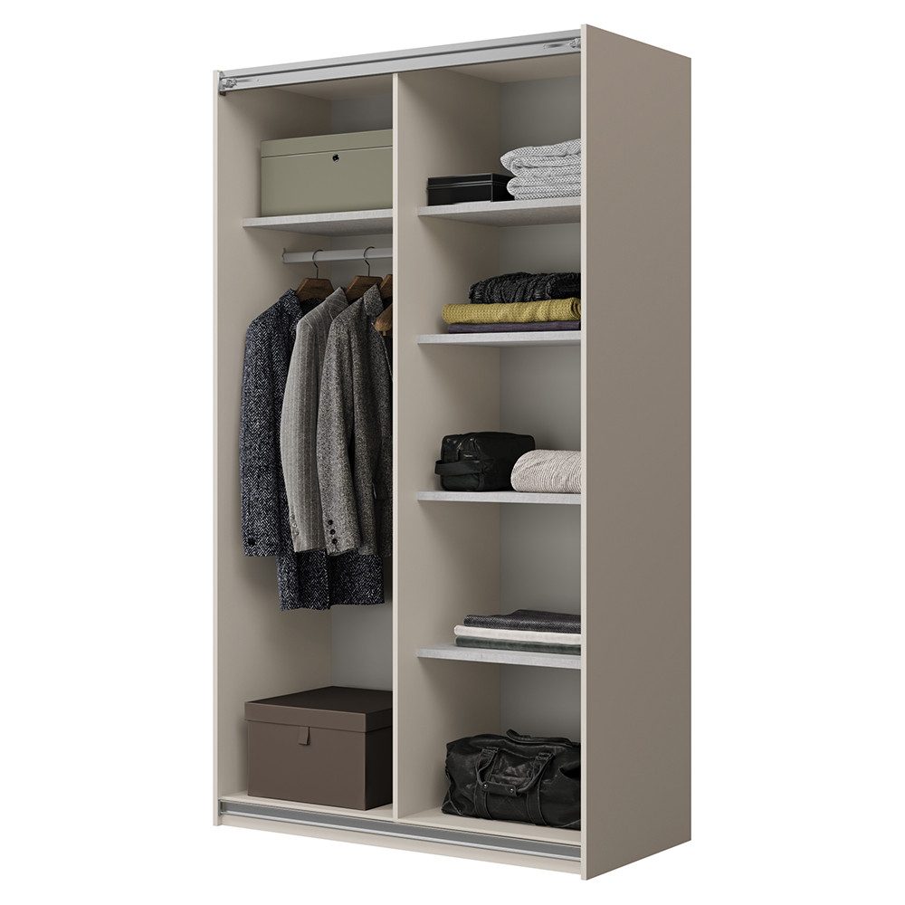 Lomadox Schwebetürenschrank CABUNA-83 120 cm breit, 2 Schwebetüren, in kaschmir