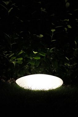 Kiom Dekolicht Leuchtender Stein GlowStone 60x40x18 cm 2x E27, Ablauf verschließbar, Leuchtmittel nicht inklusive, Leuchtmittel abhängig