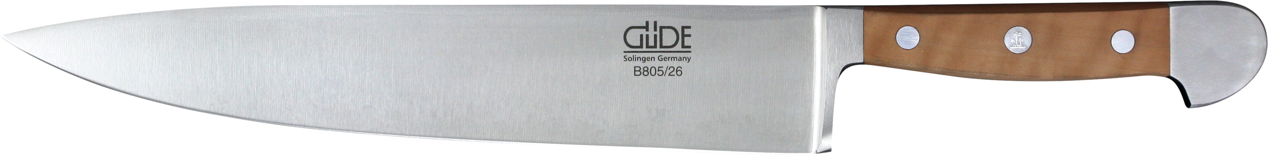 Güde Messer Solingen Kochmesser Güde Alpha Kochmesser 26cm, Birnenholz
